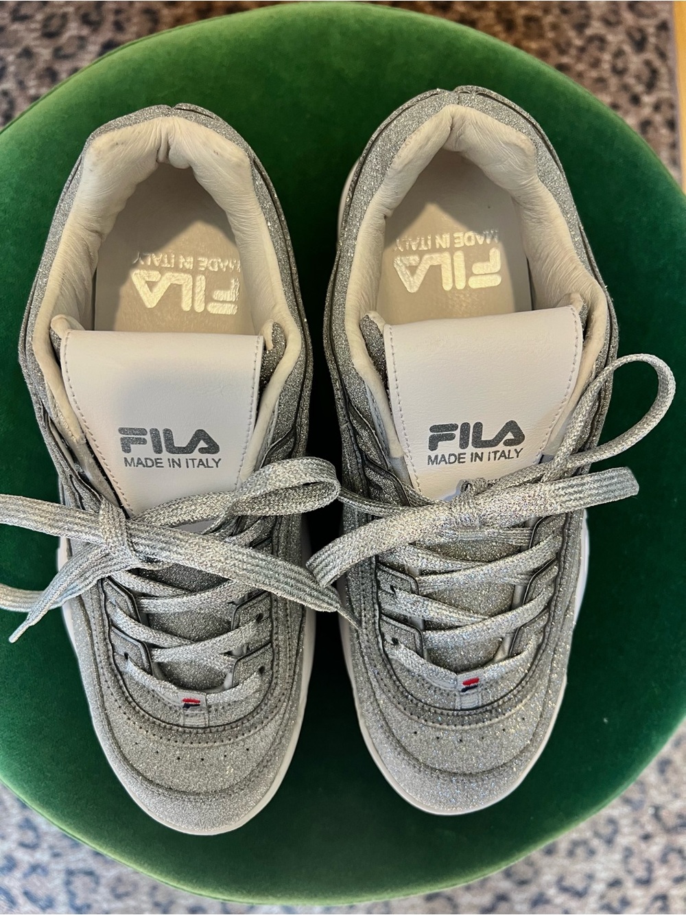 Fila Silver Glitter Sneakers